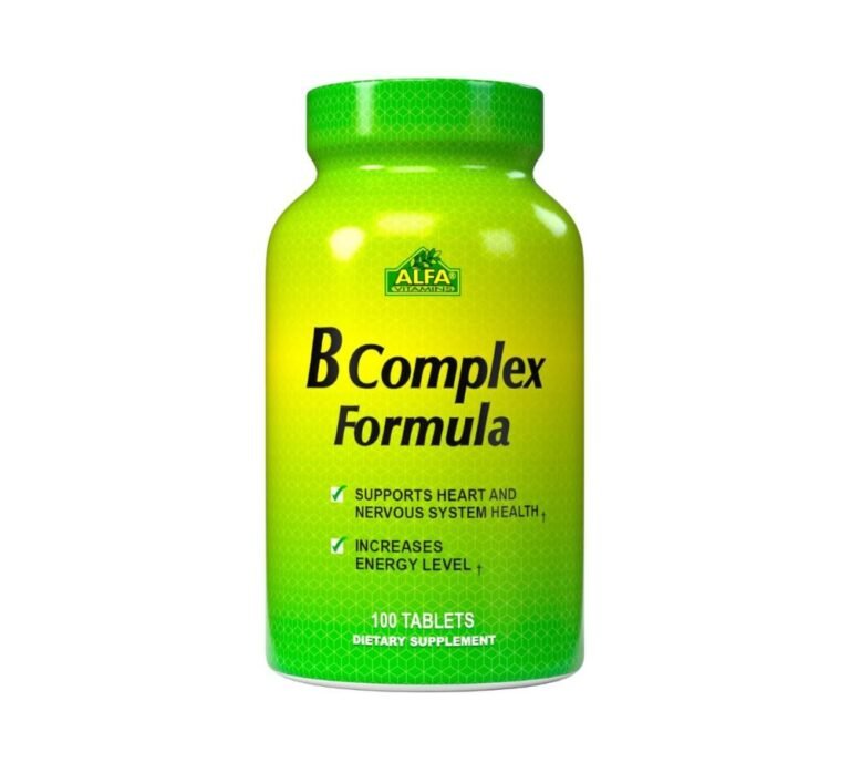 Alpha Vitamins B Complex Formula 100 Tablets - nutricare